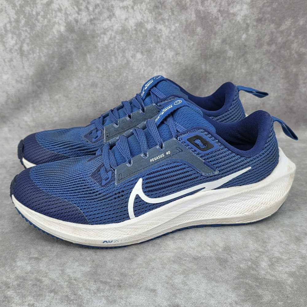 Nike Pegasus 40 Running Sneakers Royal Blue/White Youth Size 4 Shoes